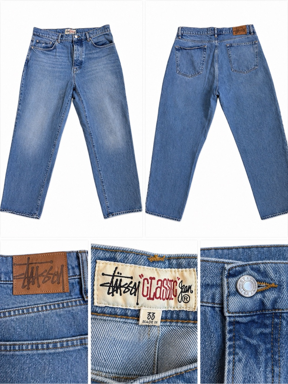Stussy New Classic Jeans - size 33